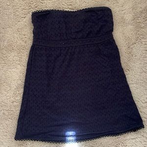 Vintage Juicy Couture Navy Eyelet Bandeau Dresss